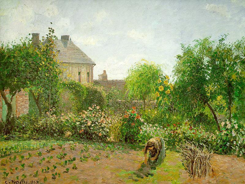 Camille Pissaro The Artist's Garden at Eragny Germany oil painting art